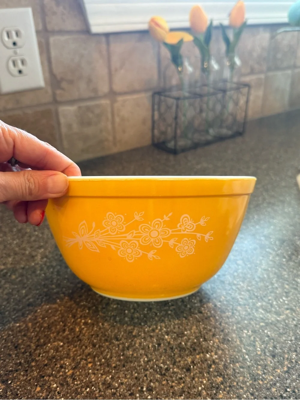 Vintage Nesting Mixing Bowls - Yellow, Green, Orange Set